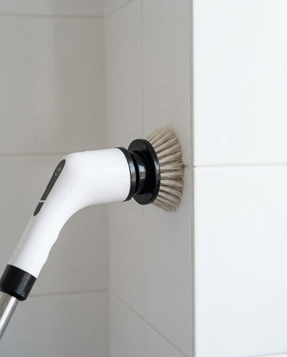 BrightStay Scrub — Cordless Electric Spin Scrubber, 8 Heads, Extends to 54 in