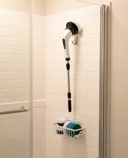 BrightStay Scrub — Cordless Electric Spin Scrubber, 8 Heads, Extends to 54 in