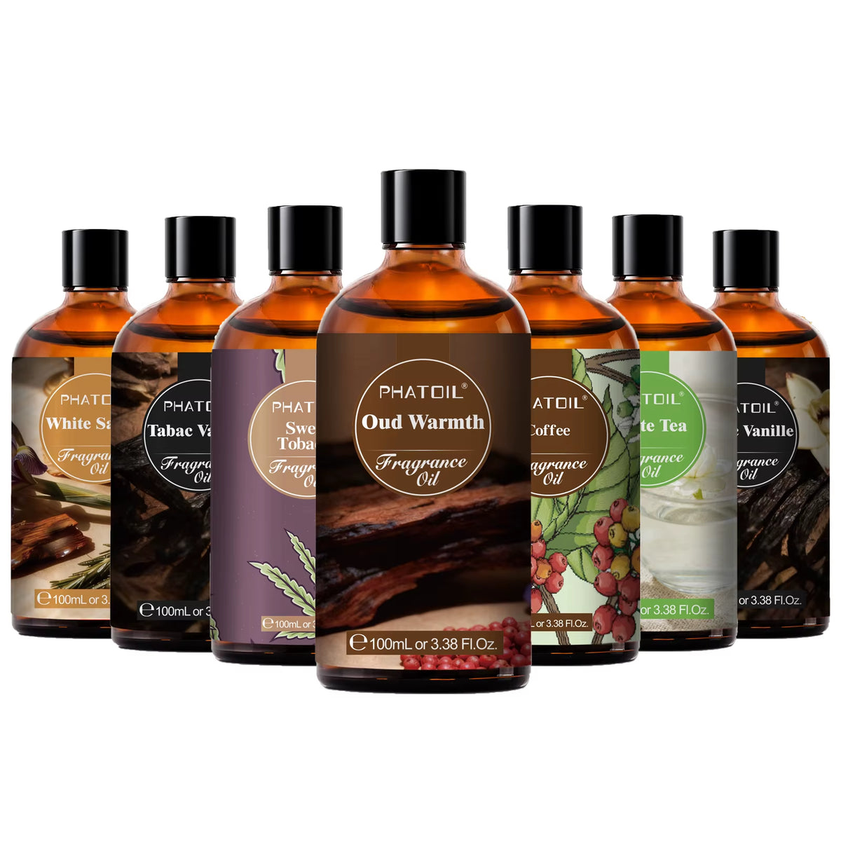 100Ml Oud Warmth Fragrance Oil for Diffuser Aromatherapy Warm Santal Vanilla Amber Black Orchid Aroma Fragrance Oils